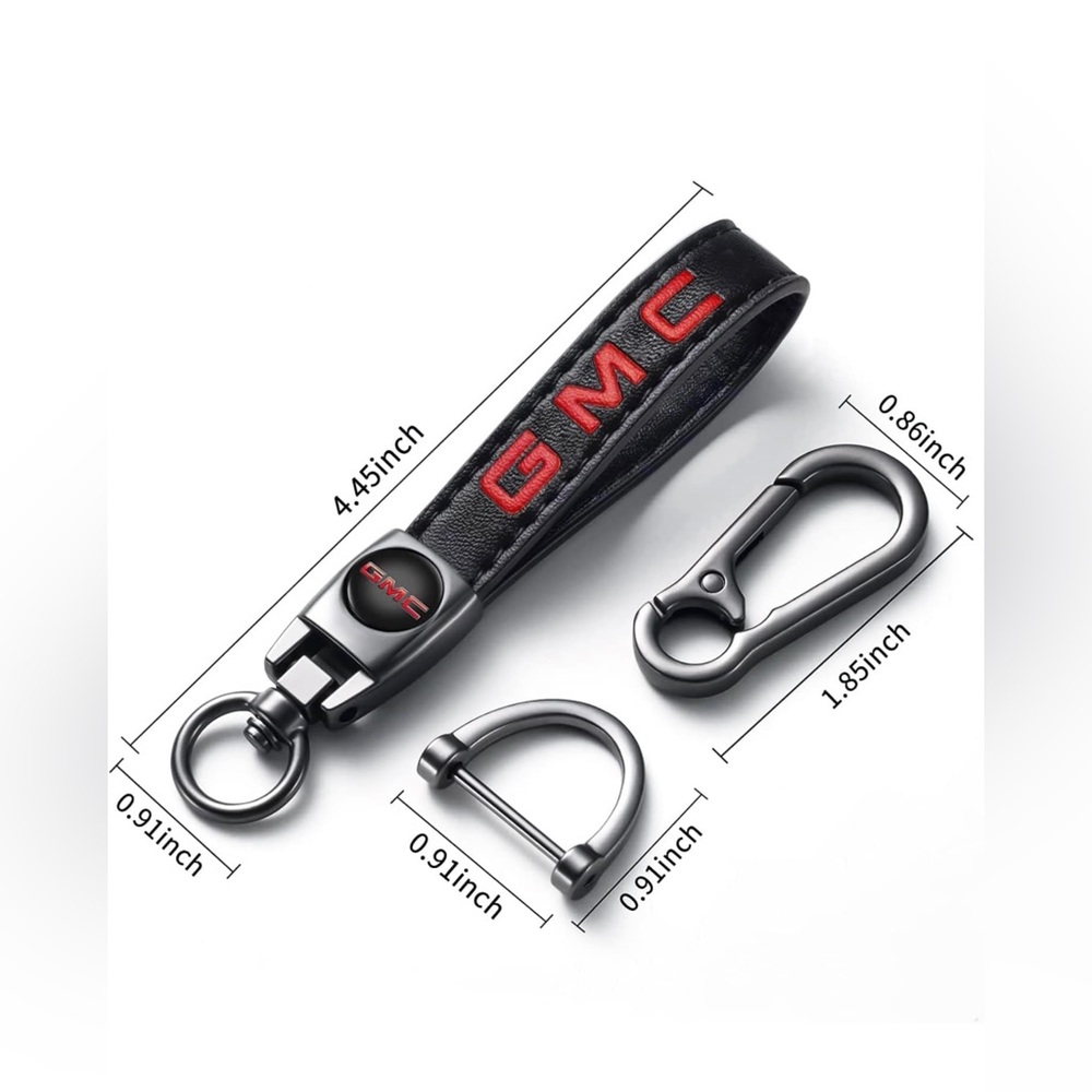 GMC key fob Keychainโin leather NWT - Picture 2 of 5